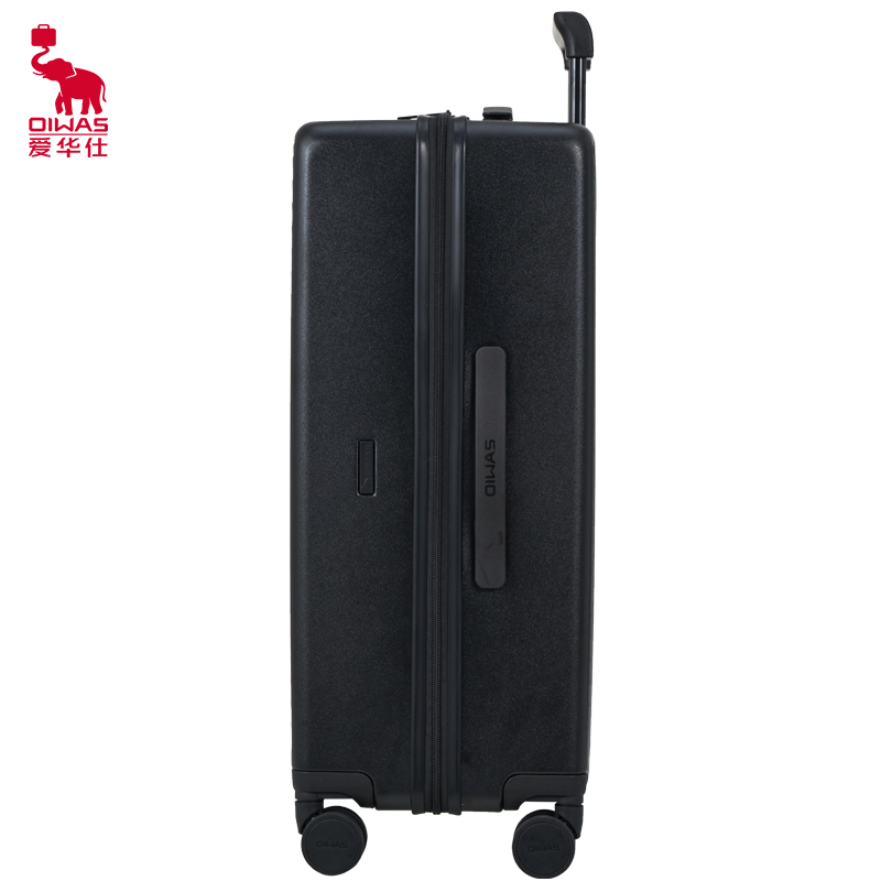爱华仕(OIWAS)磨砂斜杠行李箱 大容量旅行登机箱男女密码拉杆箱 OCX6708-24黑色高清大图