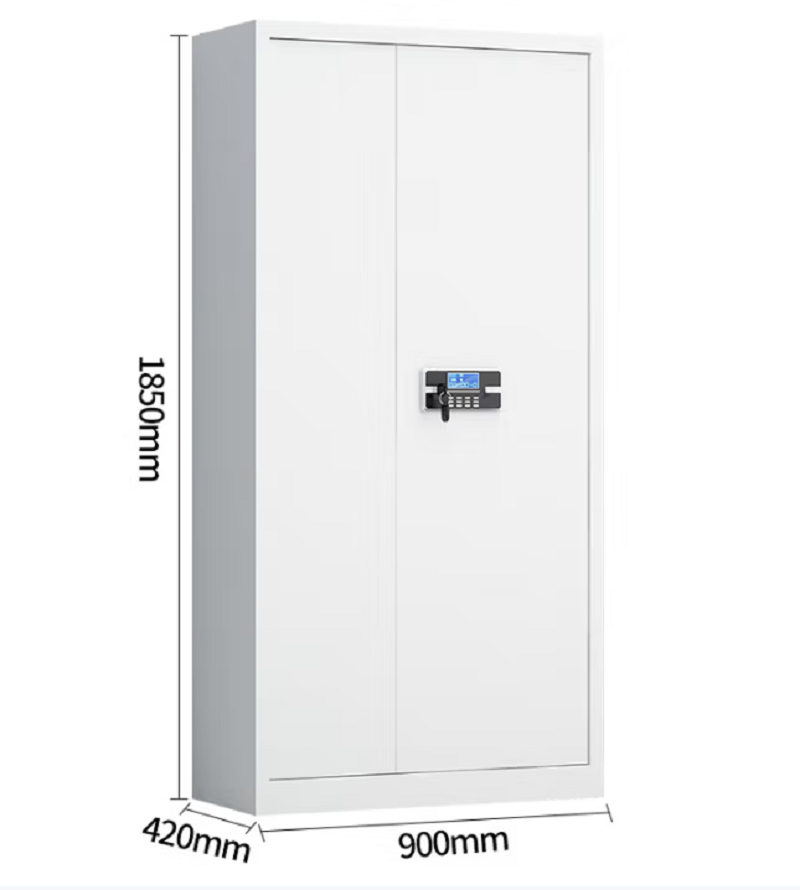 正冠 保密柜电子智能密码柜资料档案储物柜双锁钢制文件柜办公铁皮柜密码锁-通体高清大图