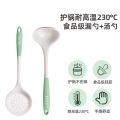 奶绿硅胶汤勺锅铲勺子 食品级奶绿硅胶（汤勺+漏勺）