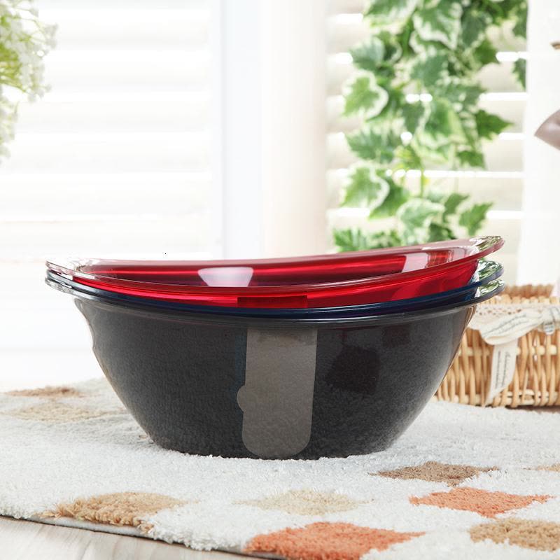 [买二送一]透明塑料洗脸盆洗菜盆院洗脸盆子婴儿盆椭圆脸盆图片