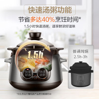 苏泊尔 (SUPOR) 电炖锅电炖盅中华炽陶4L家用自动煲汤锅煲粥电砂锅BB煲智能预约精控快速提鲜商超同款TG40YC5