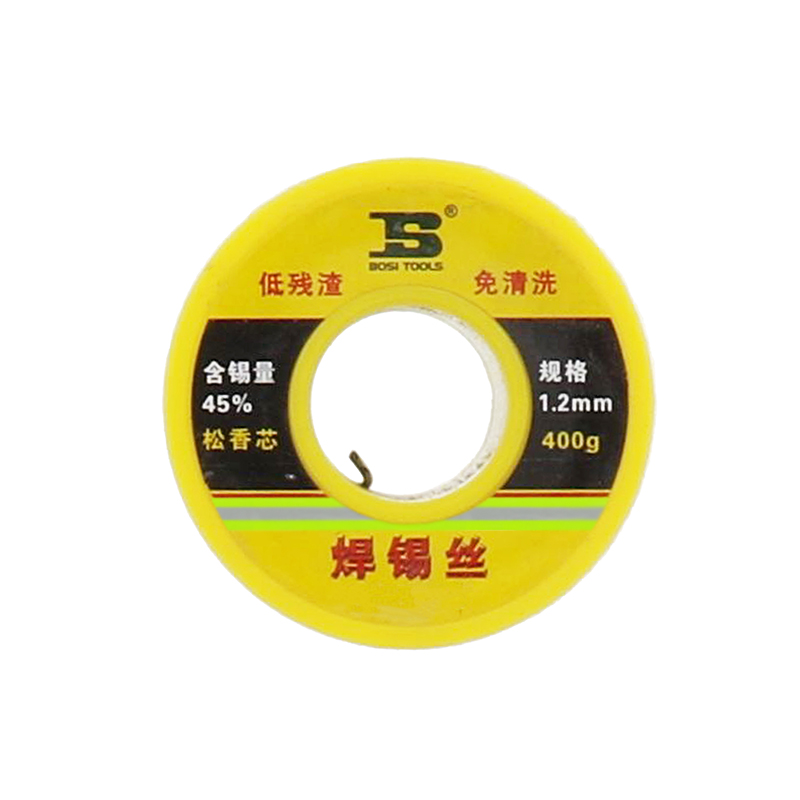 波斯(BOSI) 荧光系列焊锡丝 45度/1.2mm/400g 卷高清大图