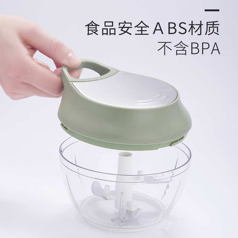 【上新】Carote手动绞菜机搅拌蒜泥家用厨房搅蒜器碎菜切菜神器 绿色小号