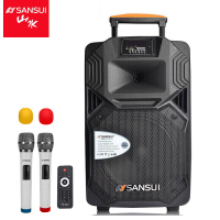 山水(SANSUI) SS1-12寸户外K歌蓝牙音响室外大音量移动拉杆广场舞大功率音箱演出便携式手拉带无线话筒