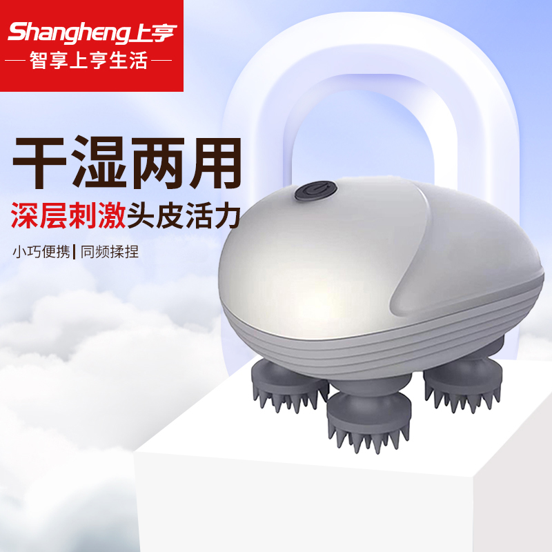 上亨 头部按摩器SHZH-JKT001银白色高清大图