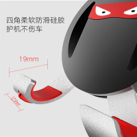 新款小恶魔车载手机支架车内创意汽车导航车上出风口卡扣式支撑座 小恶魔重力支架土豪金 抖音