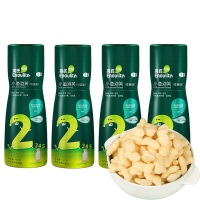 英氏(Enoulite)小鱼泡芙40g*4罐 2阶爱咬了 宝宝泡芙 非油炸膨化零食小吃 儿童星星泡芙 不添加白糖
