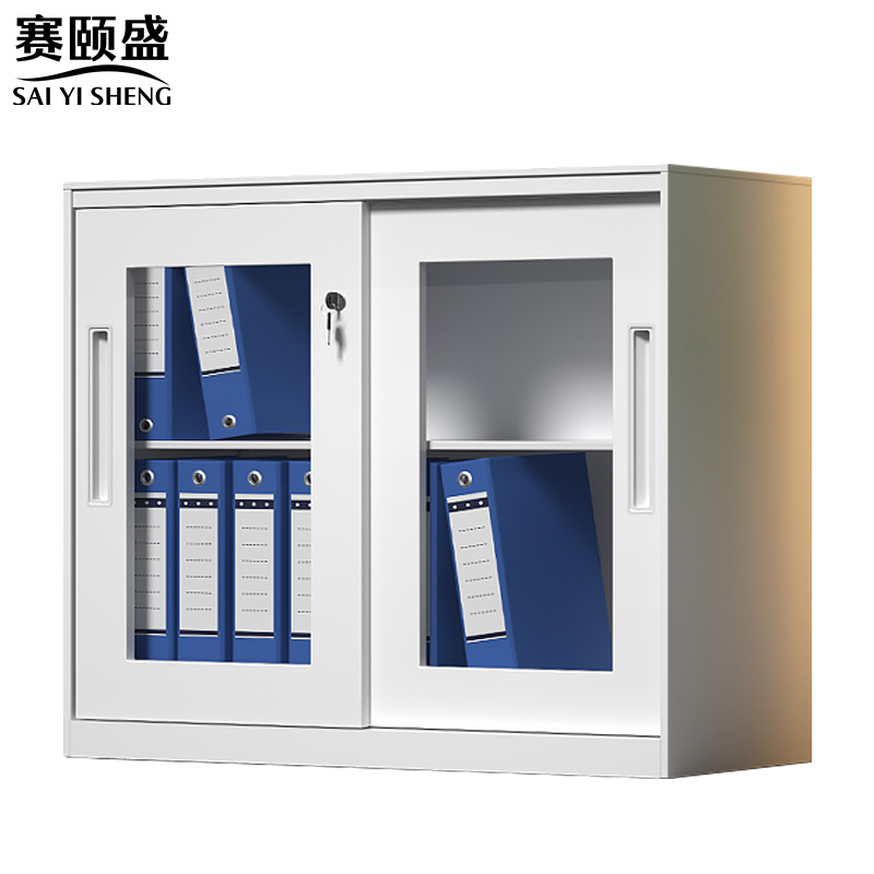 赛颐盛玻璃矮柜移门900*400*760mm台高清大图