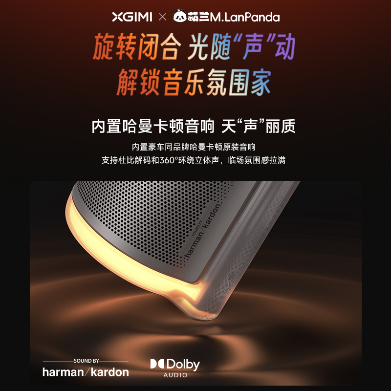 极米Play 6 萌兰联名限定礼盒 投影仪便携家庭影院 1080P云台投影 哈曼卡顿音响高清大图