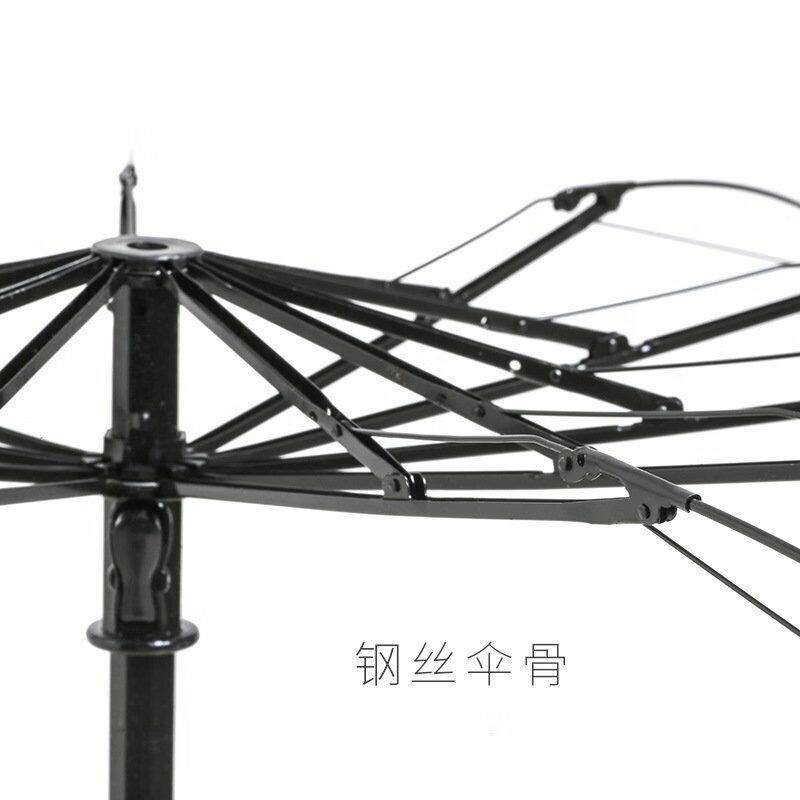 华小匠 碰击黑胶 三折晴雨伞 HXJ-8818 颜色随机发货高清大图