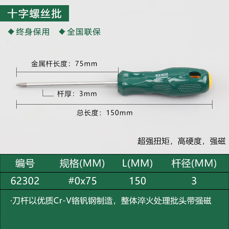 西门子(SIEMENS)螺丝刀十字家用维修工具带磁性起子强力工业级铬钒钢超硬改锥 623 093068件十字一字组套高清大图