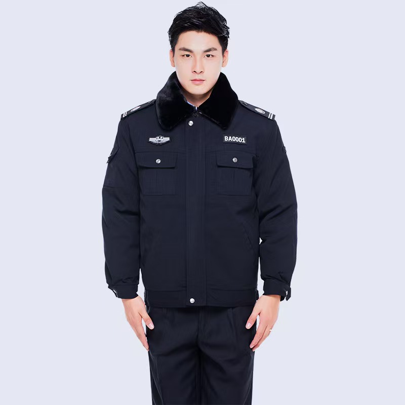 天富星 物业春秋夹克执勤服保安服 上衣 件高清大图