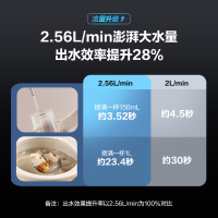 安吉尔净水器家用2.56升/分钟哪吒pro2500s大通量直饮 RO反渗透净热一体两件套(净水器+管线机)