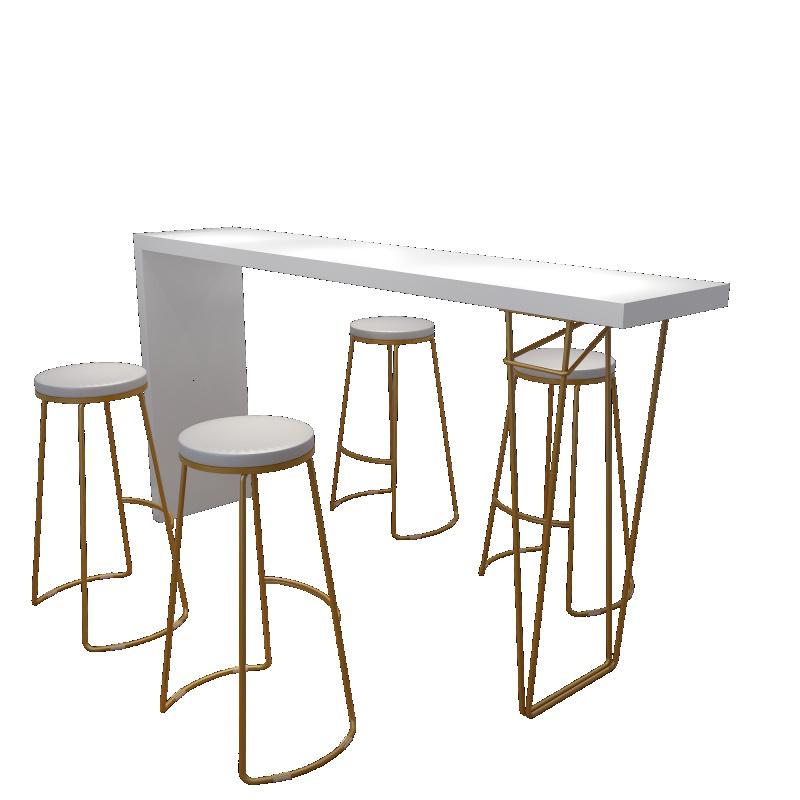 简约实木家用吧台桌闪电客客厅厨房隔断吧台靠墙桌北欧白色高脚桌长桌