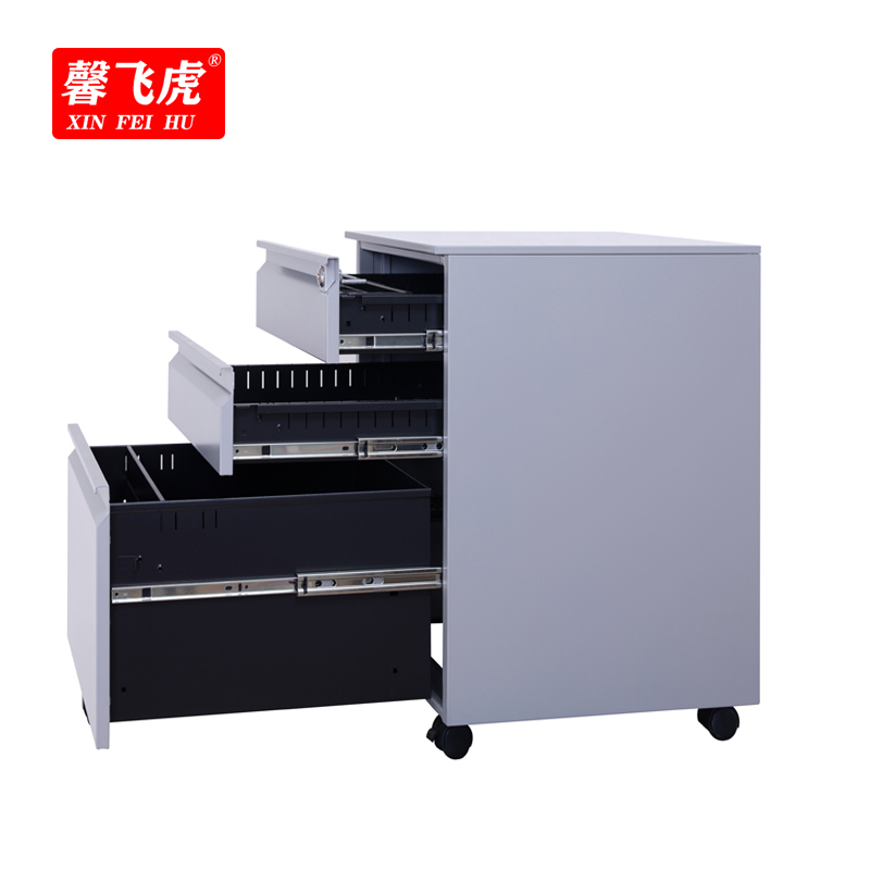 馨飞虎活动柜三抽柜矮柜390*500*600mm/个高清大图