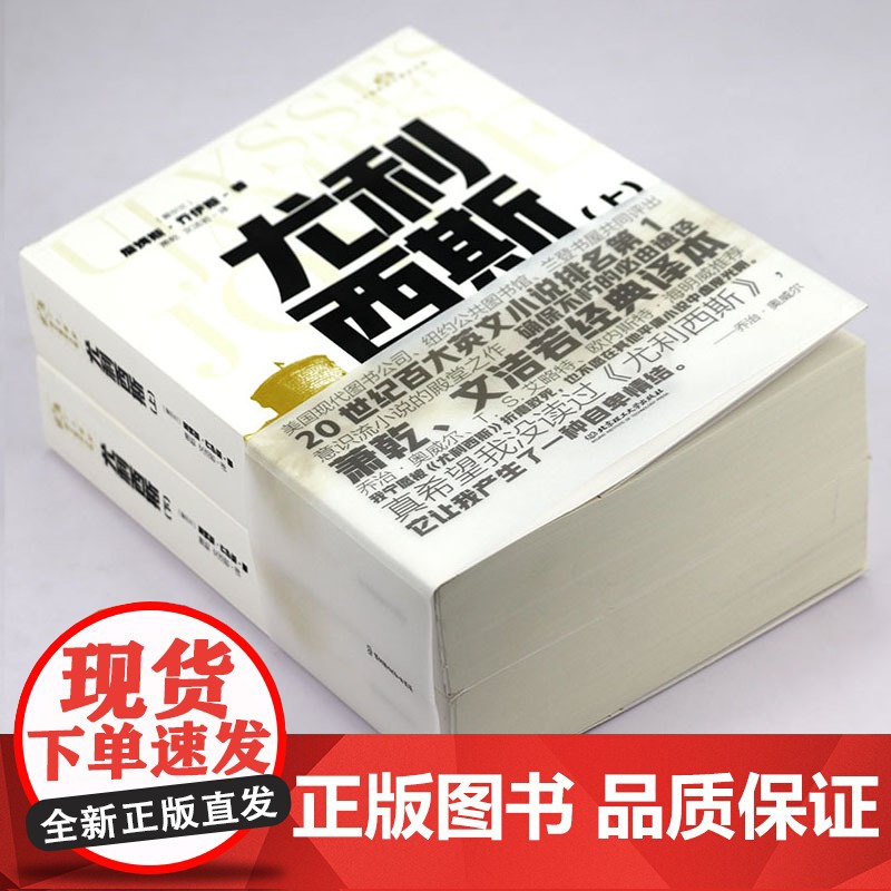 尤利西斯 上下册 詹姆斯乔伊斯原著无删减完整版萧乾文洁若翻译经典译本二十世纪百大英文小说意识流小说的代表作外国世界名著小高清大图