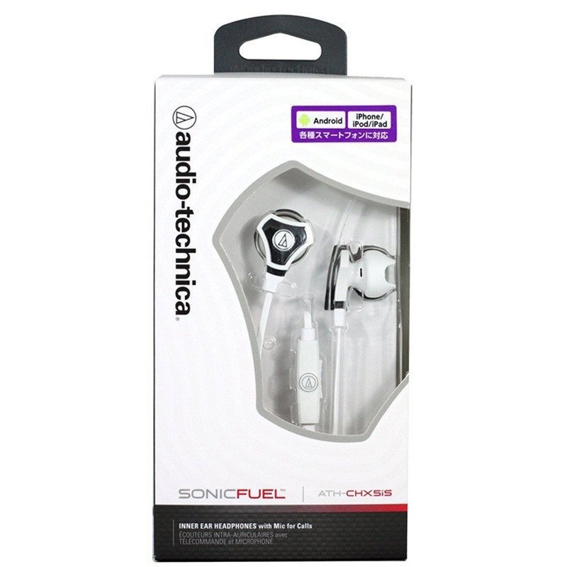 铁三角(Audio-technica)ATH-CHX5IS WH 时尚魅力 单体均衡入耳式耳麦手机通话耳机 白色高清大图