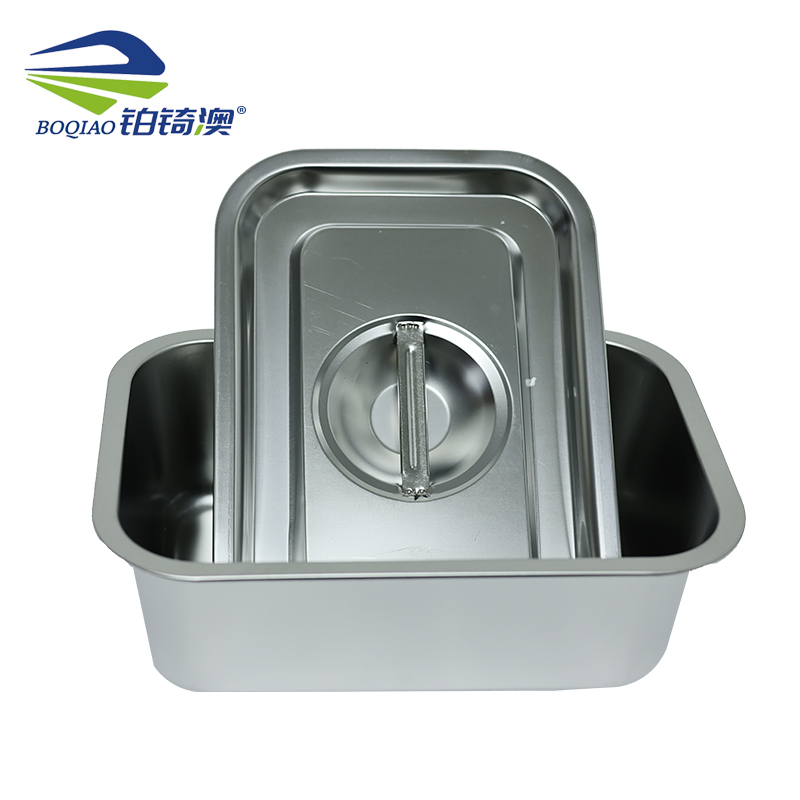 铂锜澳 不锈钢带盖方盆/31*21.5*10cm/个高清大图