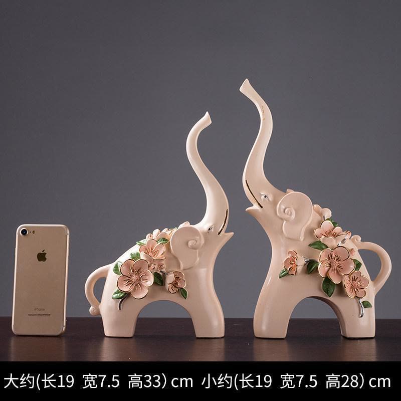 美帮汇欧式大象摆件对象创意时尚工艺客厅装饰办公室桌面司开业礼品图片