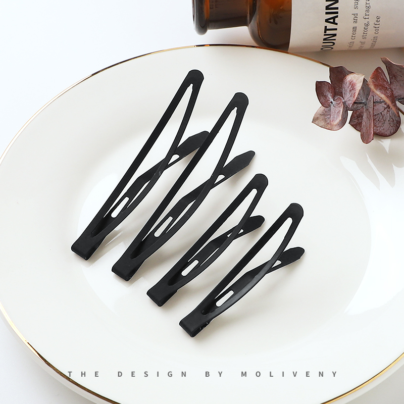 简约bb夹顶夹边夹一字刘海夹子头饰发夹后脑勺洛滑碎发女头发卡子大号