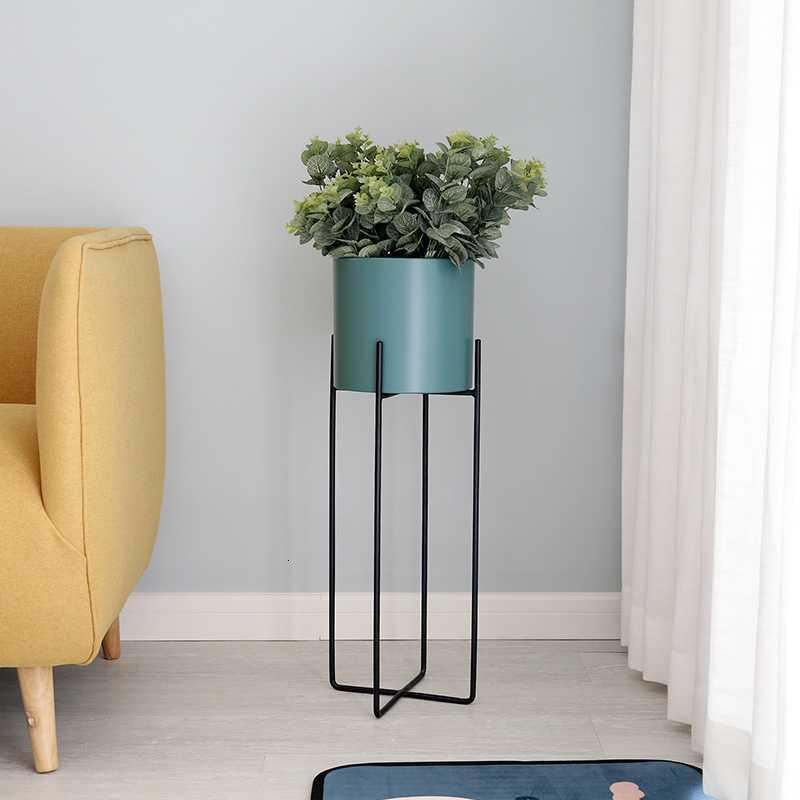 铁艺绿萝花架客厅装饰阳台花架子简约现代室内植物落地花盆架