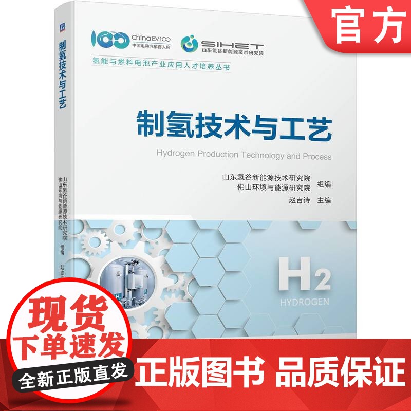 正版 制氢技术与工艺 山东氢谷新能源技术研究院 佛山环境与能源研究院 9787111742142 机械工业出版社