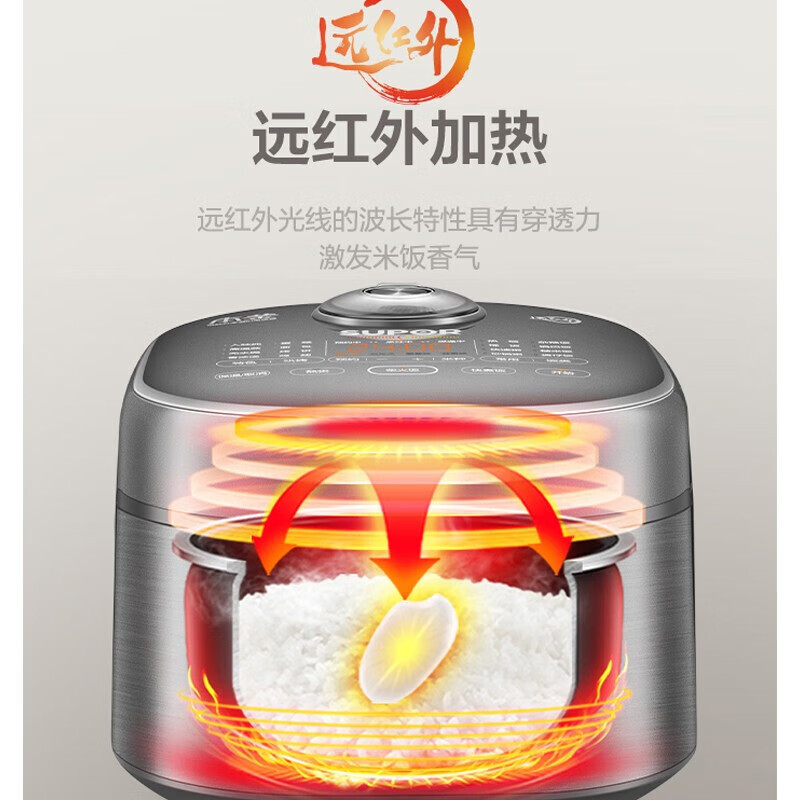 苏泊尔 SF40HC86 电饭煲 家用智能蒸煮米饭锅多升可选 远红外IH立体加热