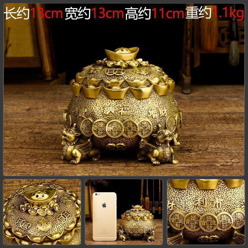 家柏饰(CORATED)摆件貔貅铜 客厅财位电视柜家居饰品乔迁礼品高清大图