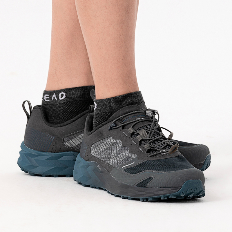 探路者男鞋户外鞋子山地越野跑鞋春夏季户外男式网布透气轻便高回弹力