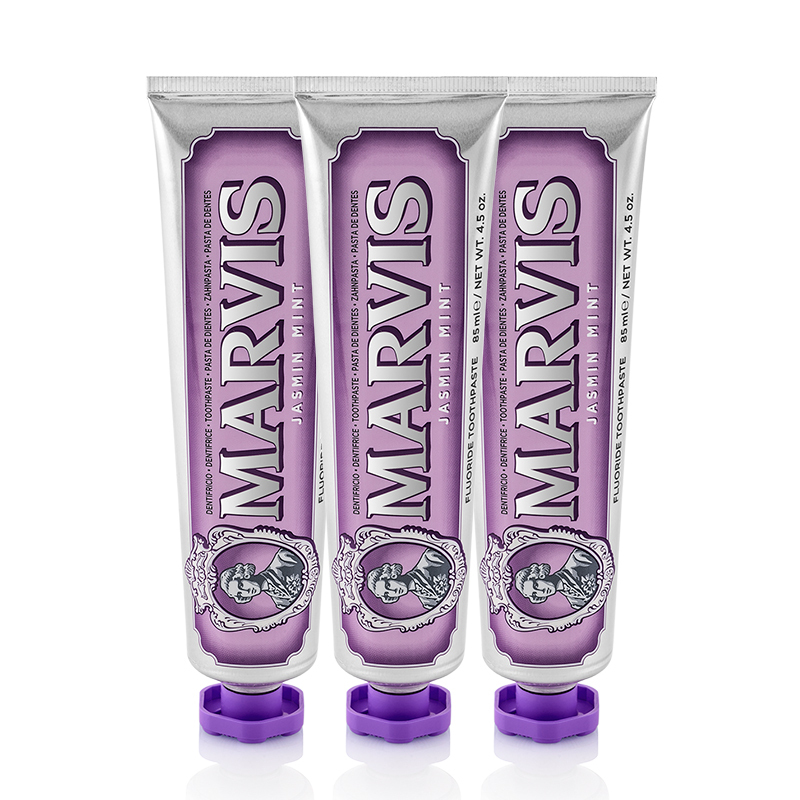 MARVIS玛尔仕茉莉薄荷味牙膏(紫色)85ml+85ml+85ml