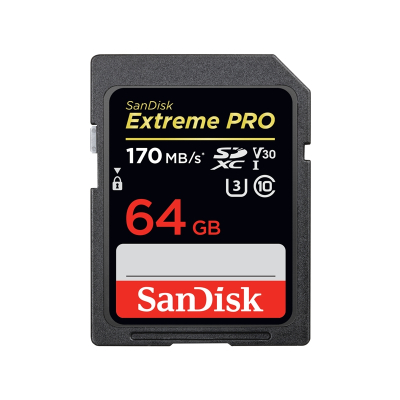 闪迪SanDisk ExtremePro 64G SD卡 高速存储卡(170M/S)数码相机内存卡