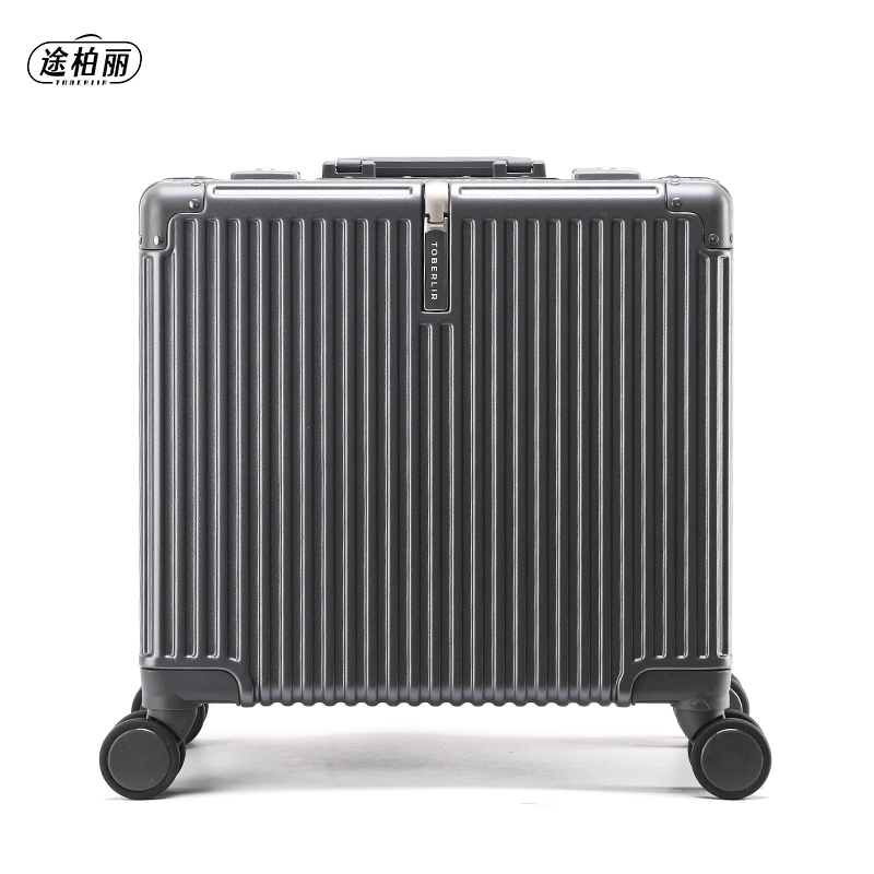 途柏丽TOBERLIR 拉杆箱T0272-18 时尚拉杆行李箱 枪灰色 18寸可登机高清大图