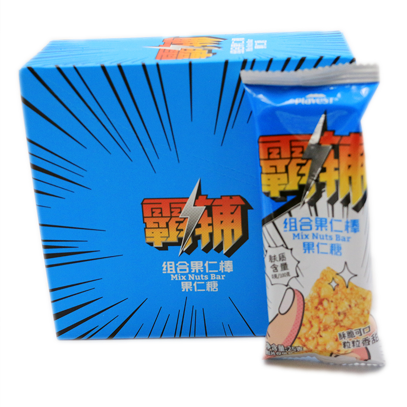 Plavest天味特蓝霸辅 25g*16根组合果仁棒坚果组合酥糖 套装