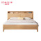 SONGLIM 盛松林 单人床 1.5米框架款原木色 张