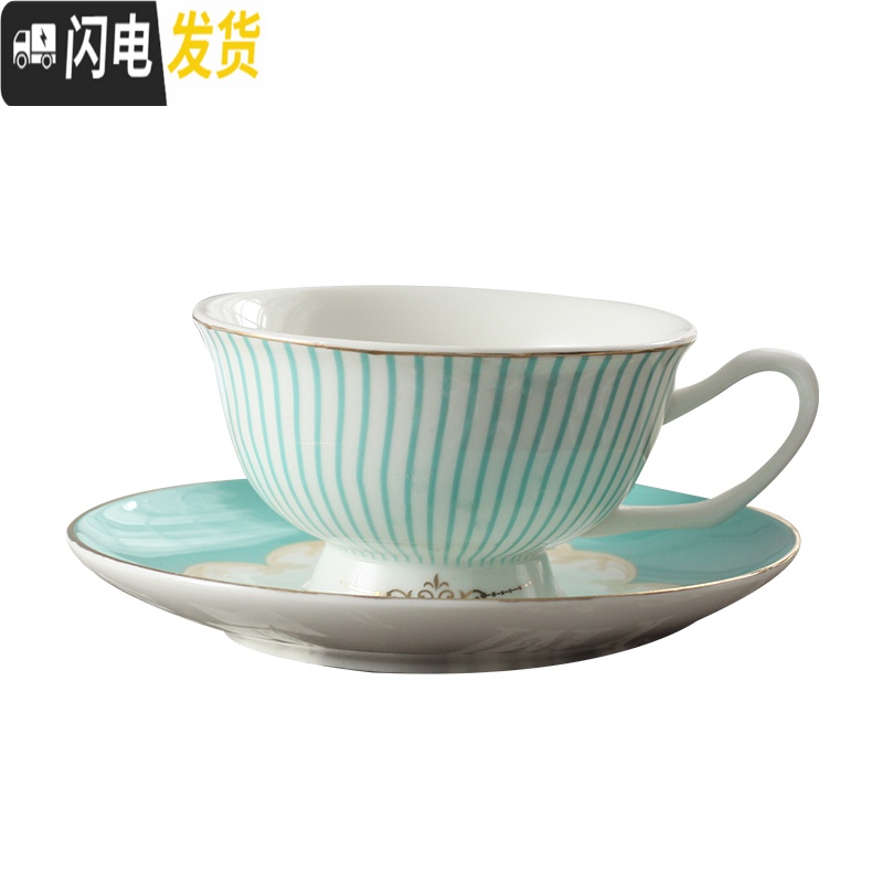 三维工匠欧式骨瓷咖啡杯碟套装美式咖啡具英式下午花茶具茶杯勺家用办公 自搭2杯2碟架子咖啡器具高清大图