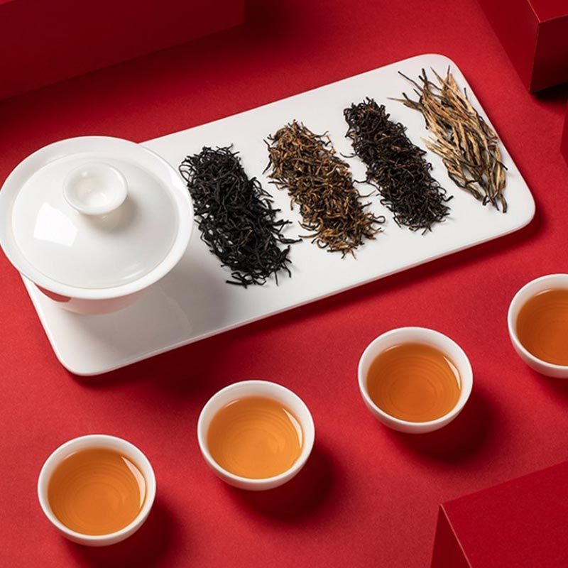 艺福堂(EFUTON)提香红四大高香红茶礼盒200g/盒