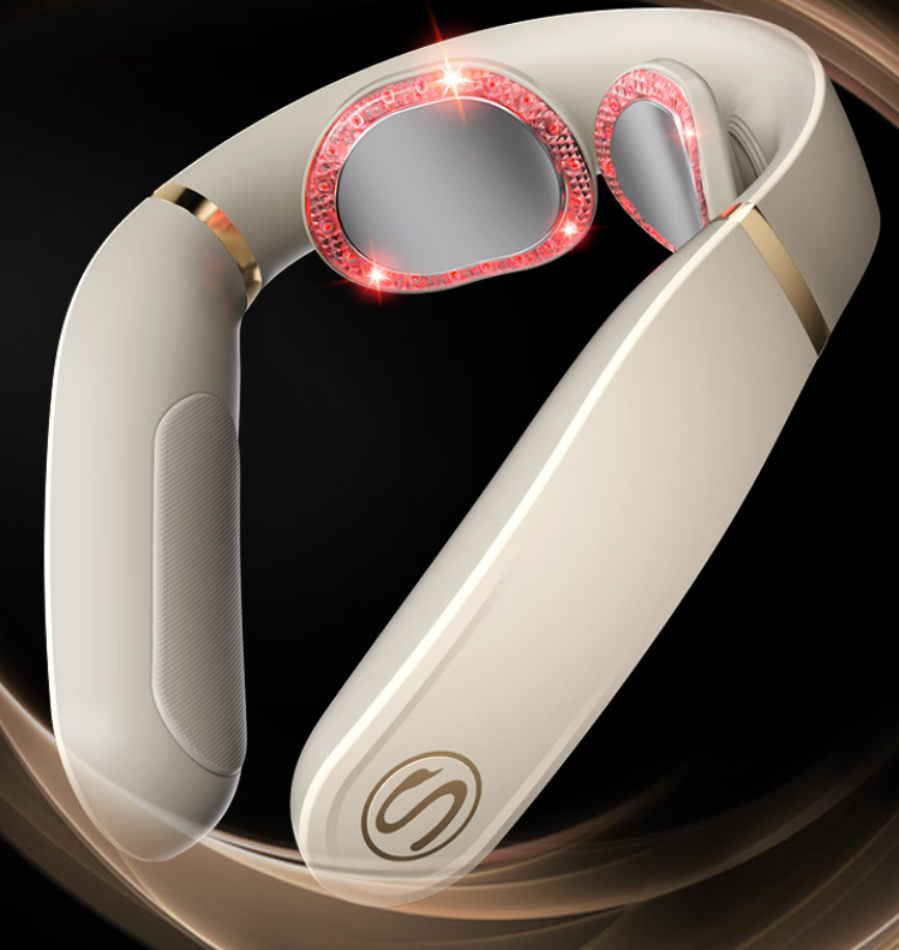 SKG 颈椎按摩器颈肩部牵引拉伸脖子蓝牙热敷多功能 4098 3代蓝牙