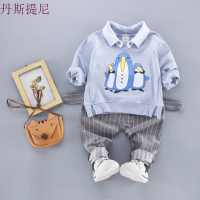 男童秋装2018新款韩版潮衣宝宝帅气套装0-1-2-3岁儿童婴幼儿4棉纯