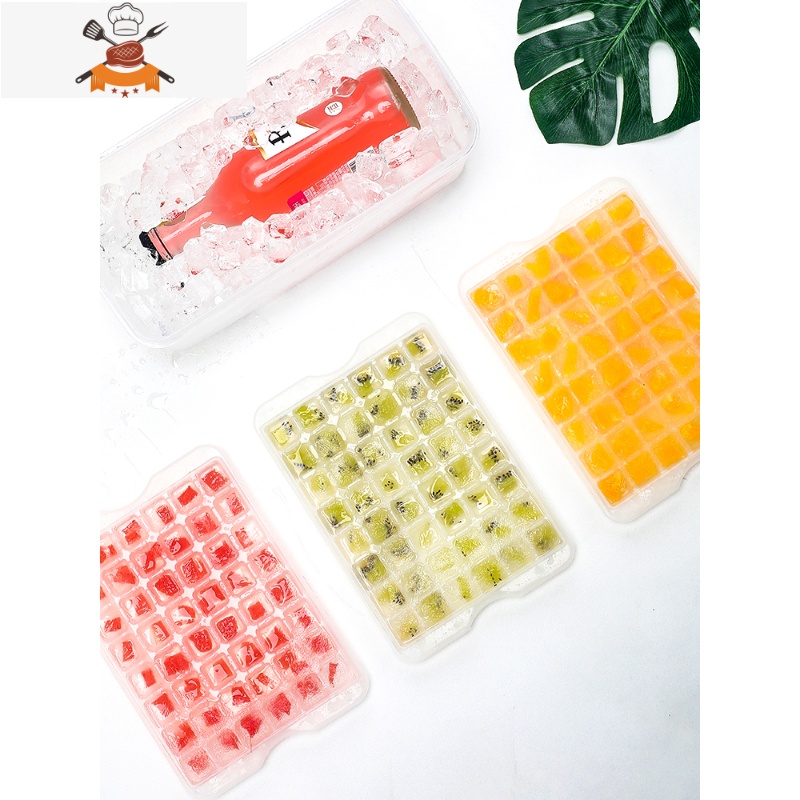 冰块模具家用自制雪糕冰盒速冻器带盖做冷饮小号冰格器冰棒盒子 敬平 288小格冰格[共6层]+长方形3.7L+送冰铲高清大图