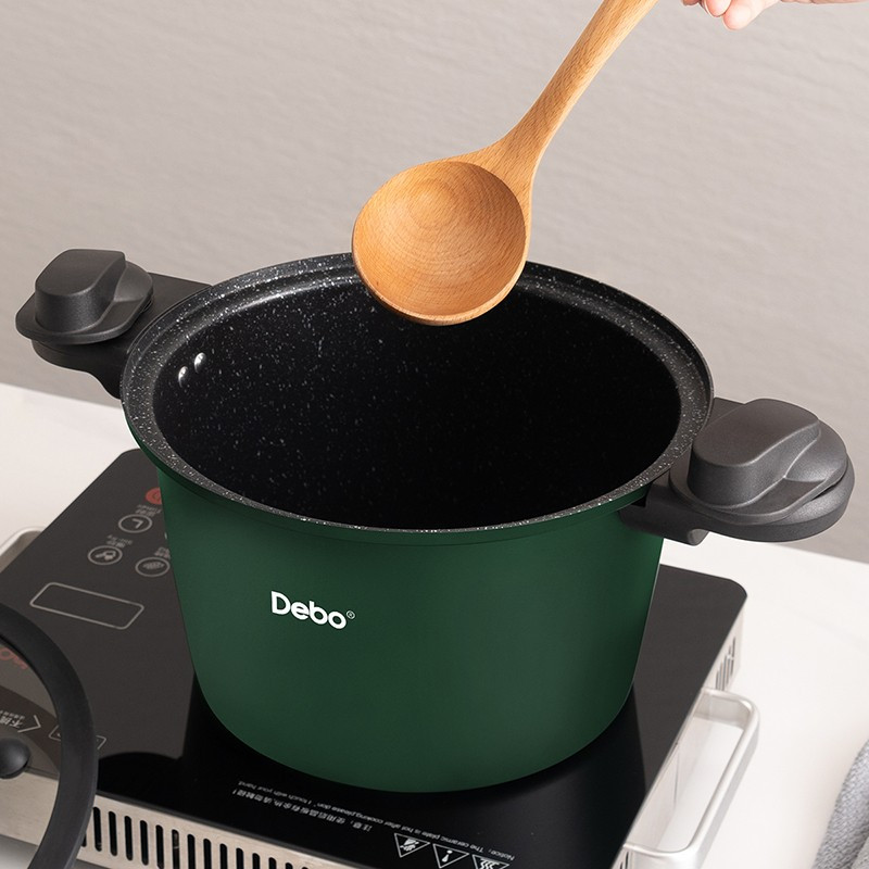Debo 德铂汤锅微压不粘炖汤锅低压力煲汤锅燃气电磁炉通用高清大图