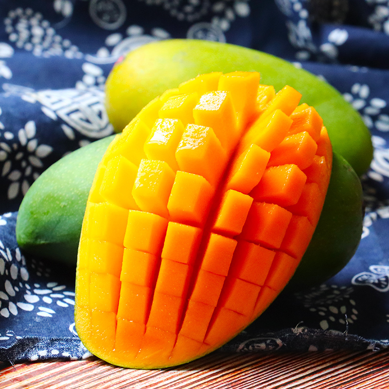 [西沛生鲜]正宗越南玉芒 净重9斤 单果300g+ 青皮特级大芒果金煌芒爆甜新鲜应季水果热带高清大图