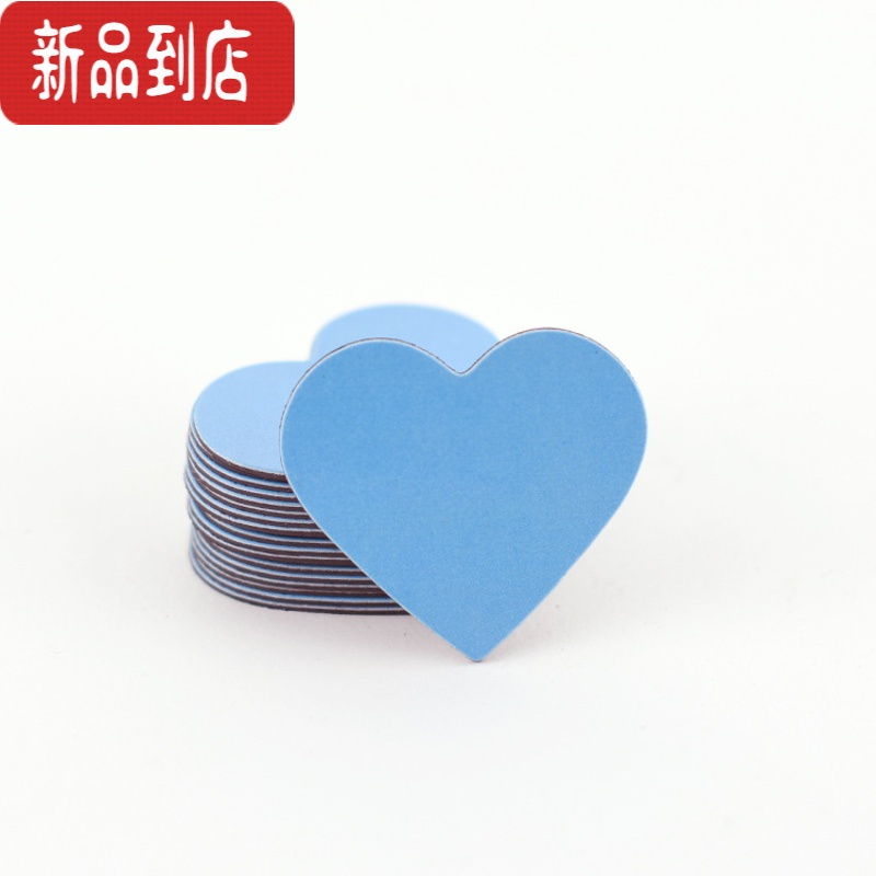 真智力60片装 黑板磁贴 班级表扬评比栏墙贴 幼儿园教室小学小组竞赛彩色心形磁铁爱心磁性贴教具奖励学生 蓝色[6磁性玩具