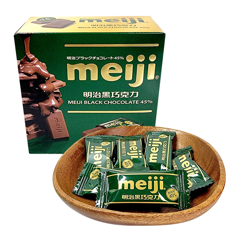 明治特浓牛奶巧克力特纯黑巧克力盒装75g婚庆结婚喜糖休闲零食品 50%黑巧克力 75g*1盒