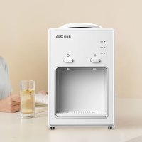 奥克斯/AUX 自营饮水机 白色 小型家用宿舍迷你冷热即热茶饮机 直饮两用自动茶吧桶装水净水YT-5-0.75E