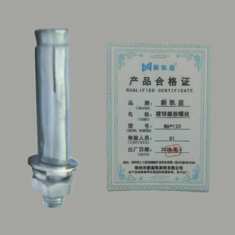 新凯益 镀锌膨胀螺丝 M6*120 个高清大图