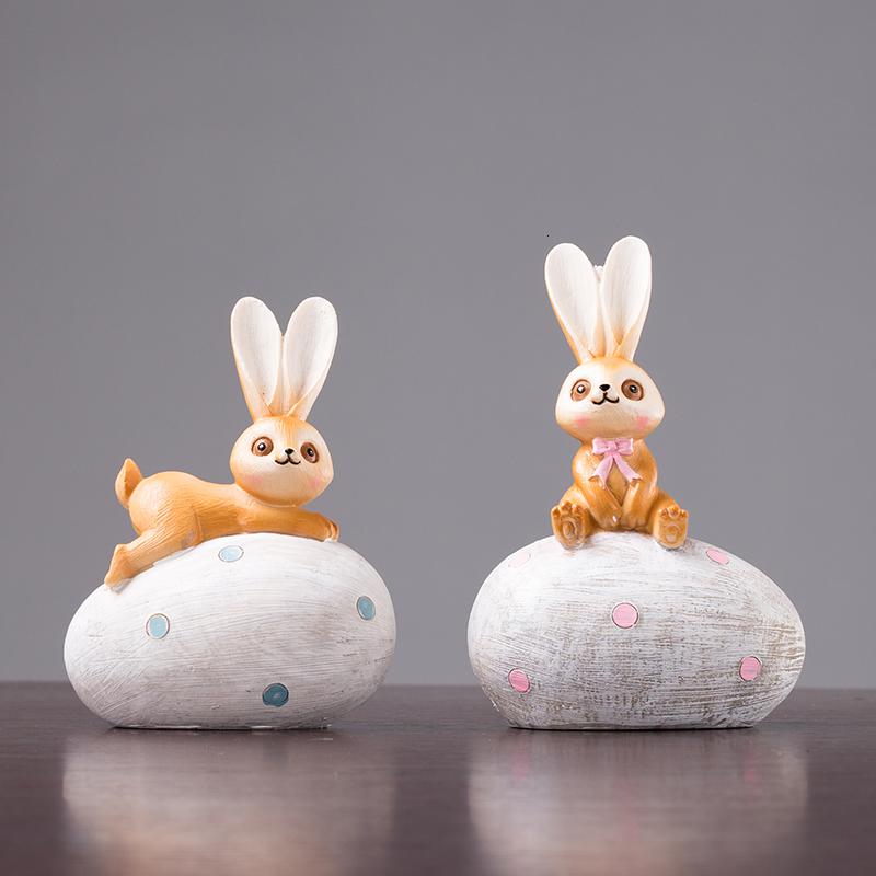 美帮汇酒柜装饰品创意礼品电视柜摆件生日办公桌客厅兔子摆件高清大图