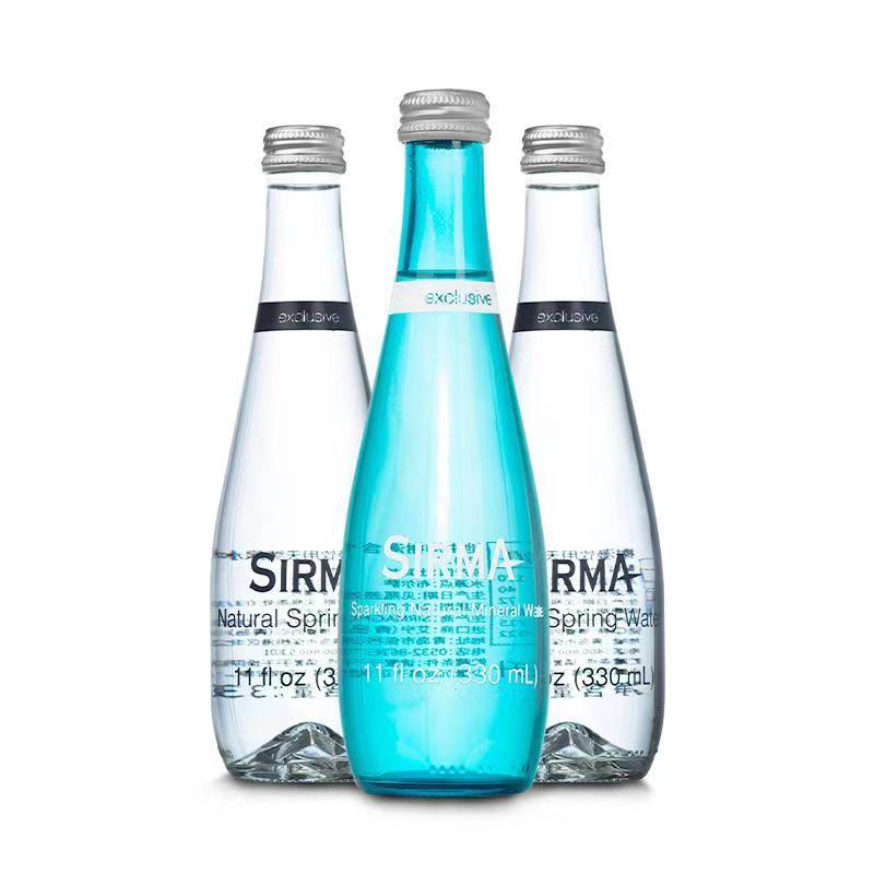土耳其进口SIRMA榭漫含气无气矿泉水玻璃瓶气泡水饮用水 多规格可选