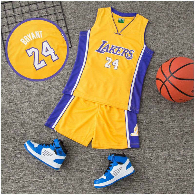 男童篮球服夏季无袖速干衣小学生男孩透气球衣夏装足球服运动套装图片