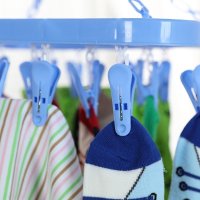 索尔诺衣衣架多功能晾晒架挂钩夹子内衣袜架防风衣服晾衣架