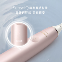 M 飞利浦(PHILIPS)电动牙刷 声波震动式 成人男女充电式牙刷 清洁/美白/护龈多效合一樱花粉HX9996/13